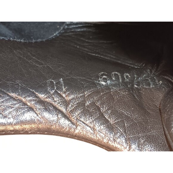 Men’s Gucci Black leather Canvas  Sneakers Size 10   102309